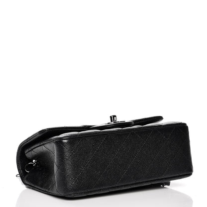Chanel Iridescent Caviar Quilted Mini Rectangular Flap Black 4 of 9