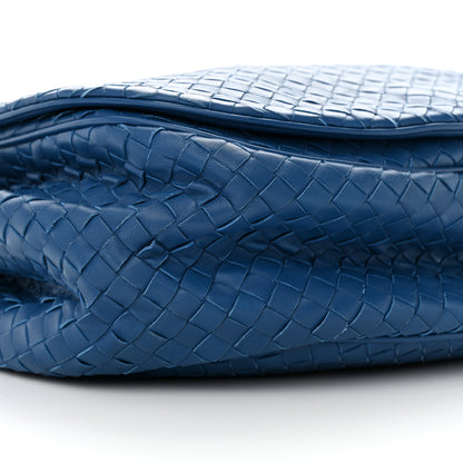 Bottega Veneta Nappa Intrecciato Messenger Bag Blue 8 of 10