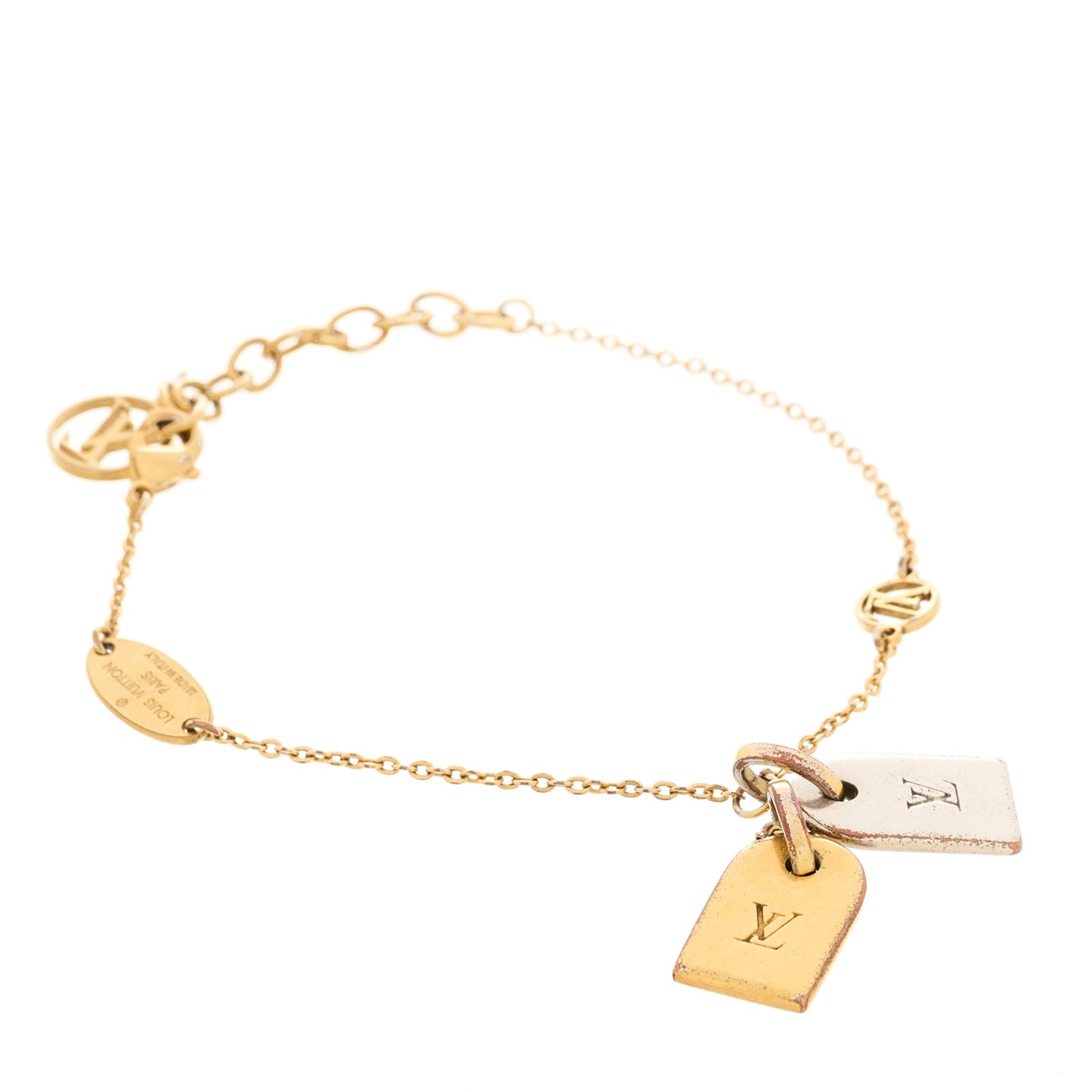 Brass Nanogram Bracelet Silver Gold