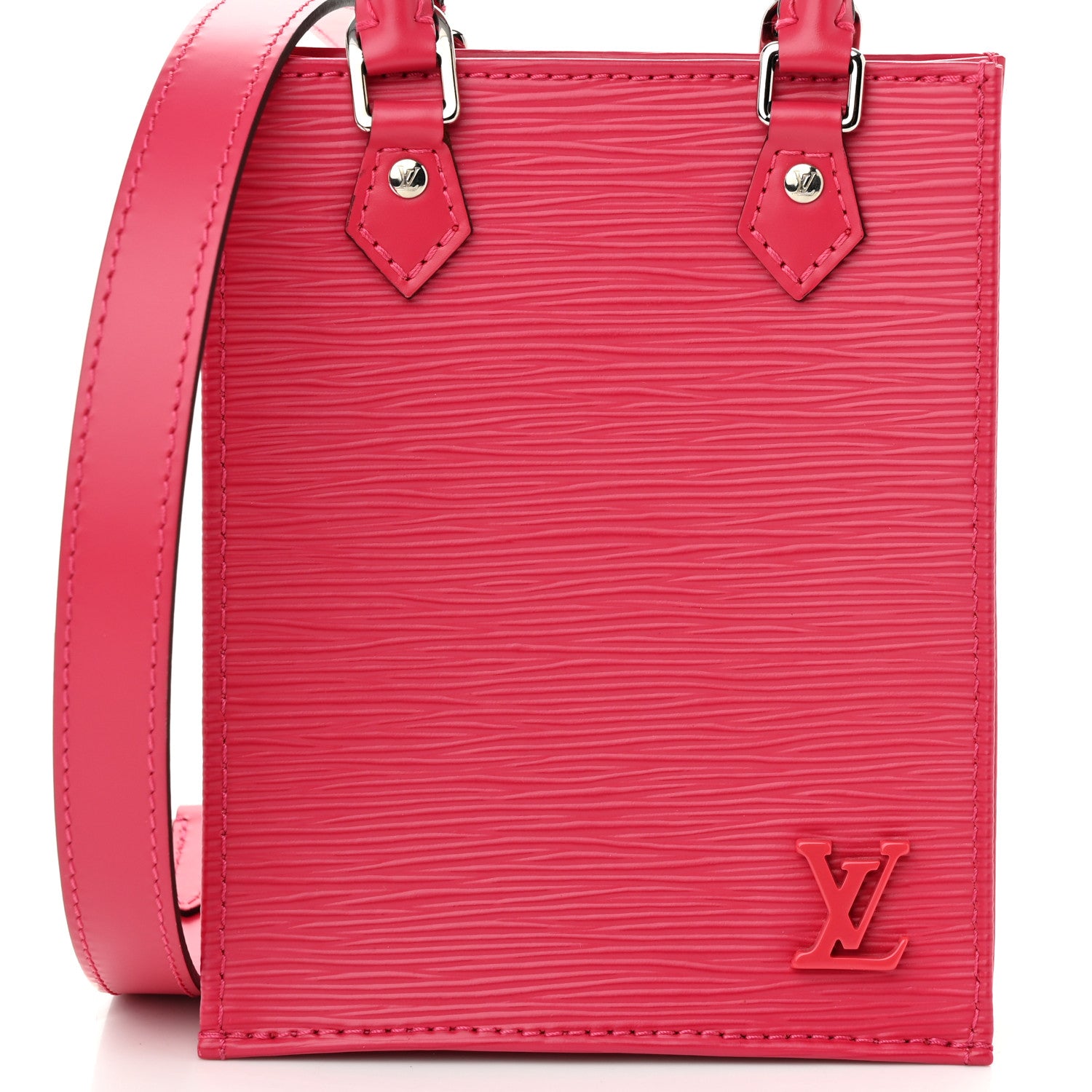 Louis Vuitton Epi Petit Sac Plat Rose Pondicherry 7 of 9