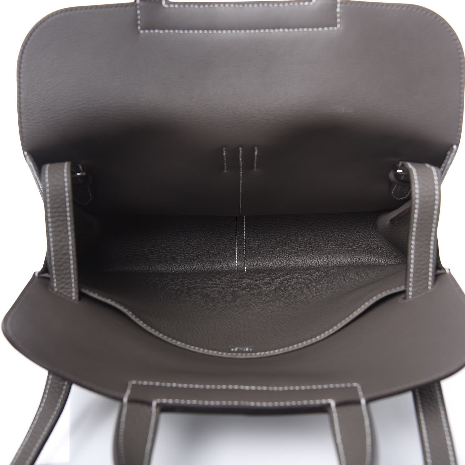 Hermes Taurillon Clemence Halzan 31 GM Etain 7 of 13