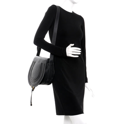 Chloe Calfskin Medium Marcie Round Crossbody Bag Black 2 of 8