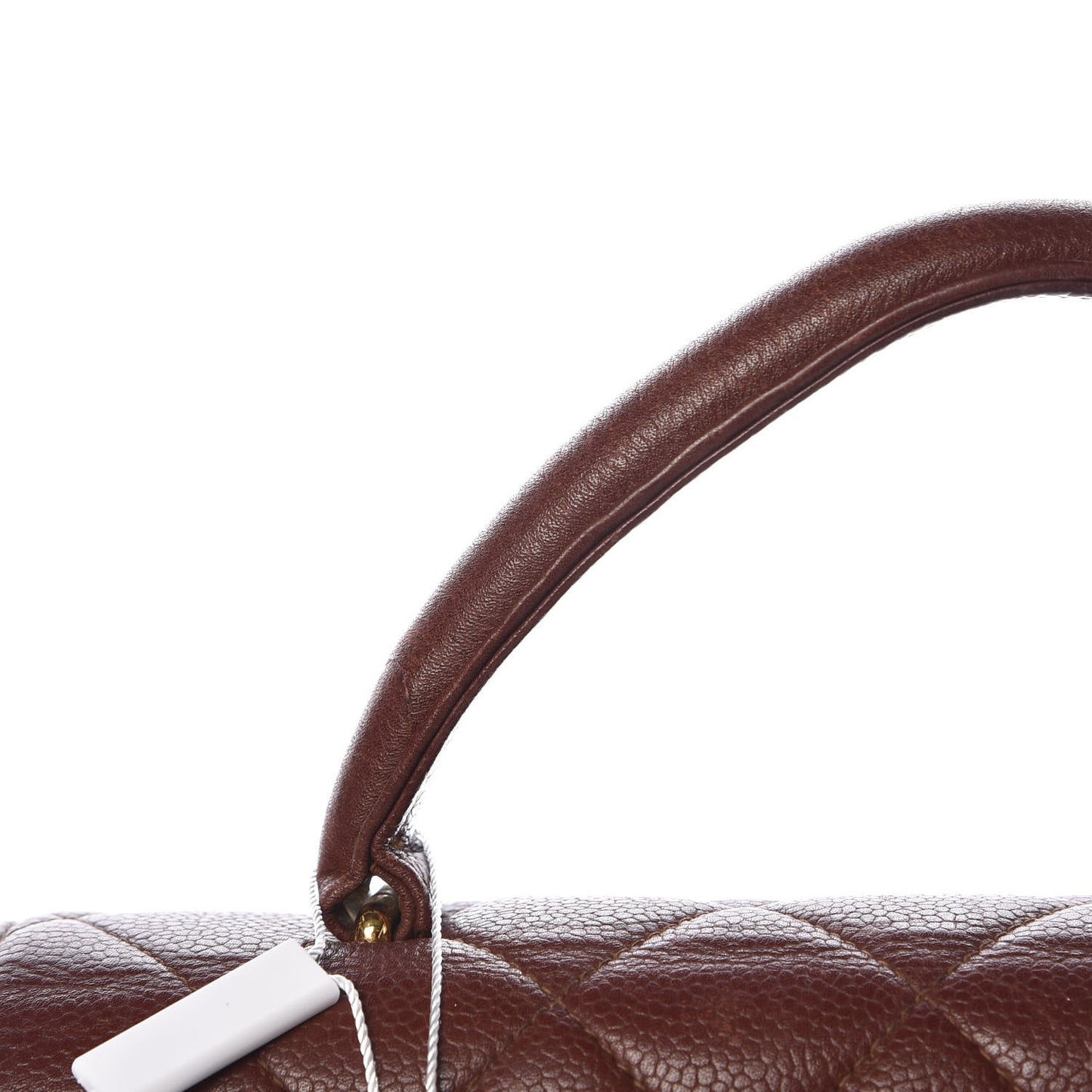 Caviar Quilted Jumbo Kelly Flap Brown