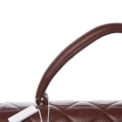 Chanel Caviar Quilted Jumbo Kelly Flap Brown 21 of 22