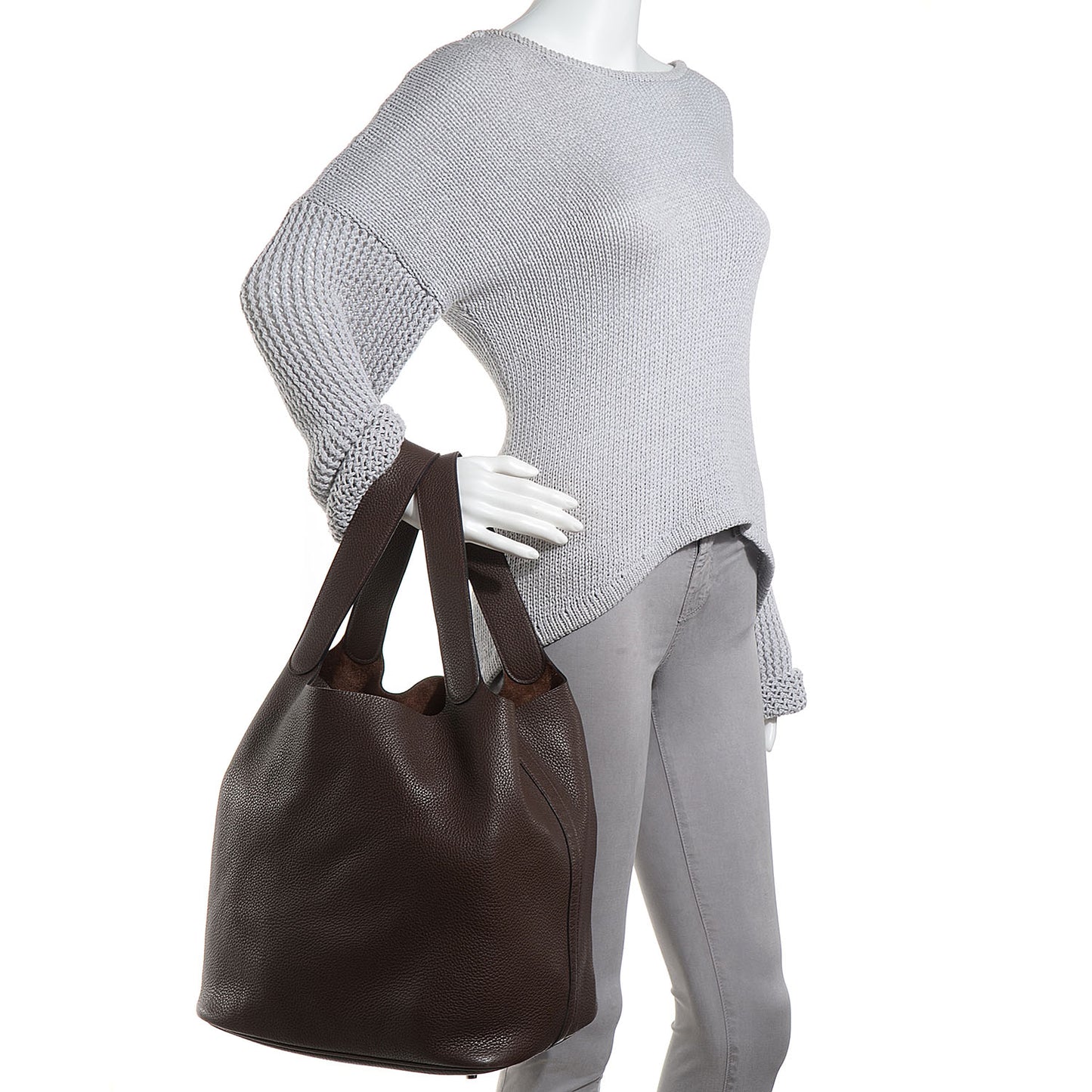 Taurillon Clemence Picotin Lock TGM Chocolate