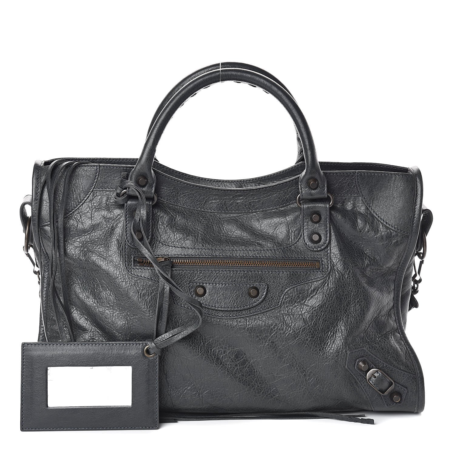 Balenciaga Agneau Classic Hardware City Anthracite 1 of 8