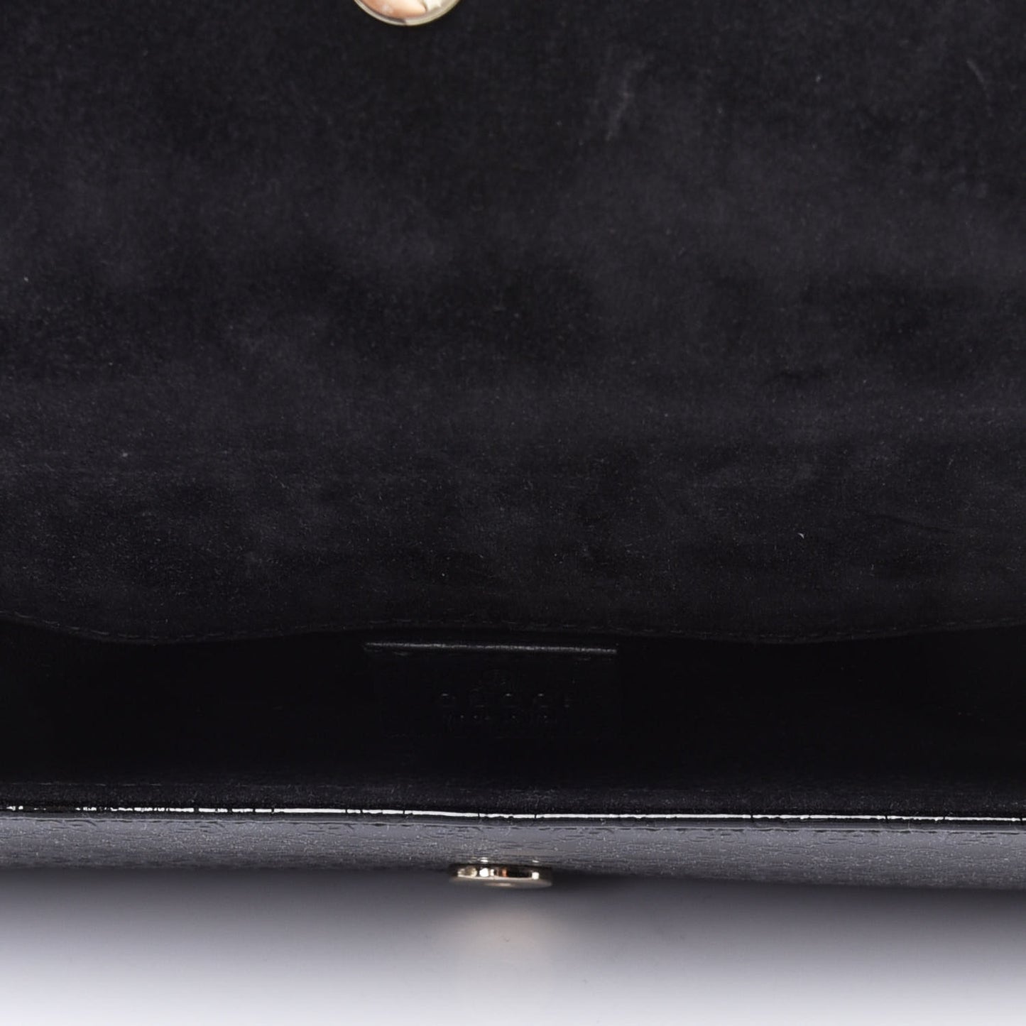 Patent Microguccissima Small Broadway Clutch Black