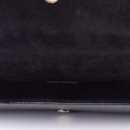 Gucci Patent Microguccissima Small Broadway Clutch Black 4 of 4