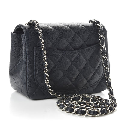 Chanel Caviar Quilted Mini Square Flap Navy 3 of 11