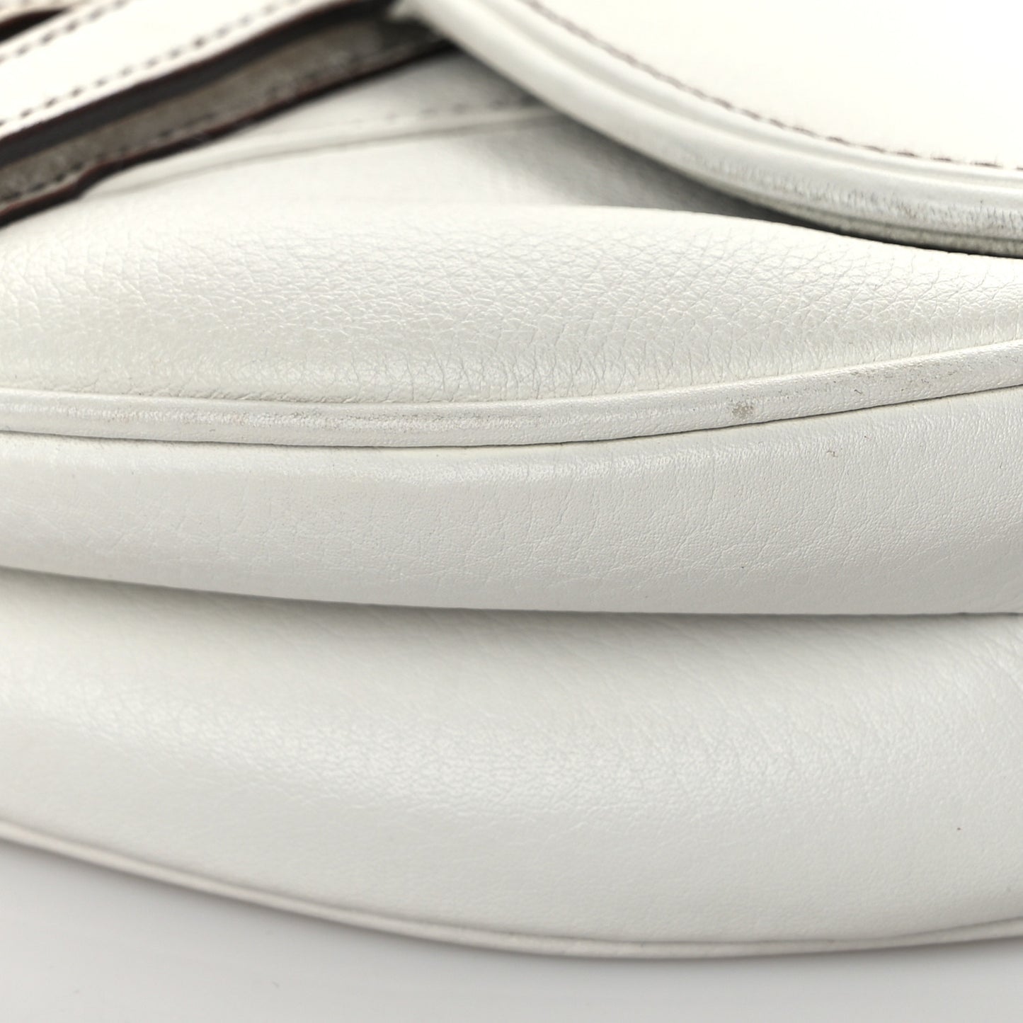 Calfskin Saddle Bag White