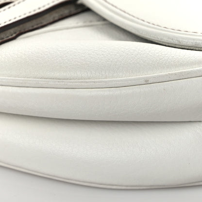 Christian Dior Calfskin Saddle Bag White 9 of 12