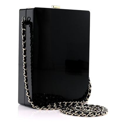 Chanel Plexiglass Strass Mosaic No 5 Minaudière Clutch Black 2 of 13