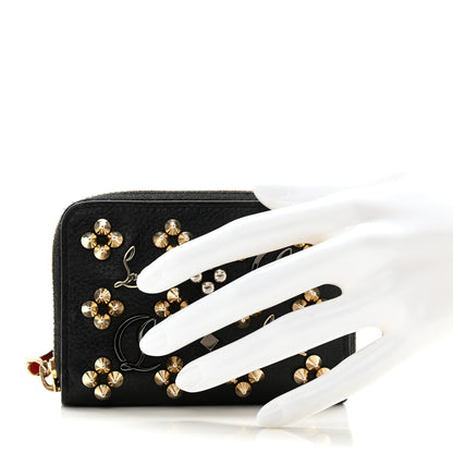 Christian Louboutin Calfskin Loubinthesky Panettone Coin Purse Black 2 of 11