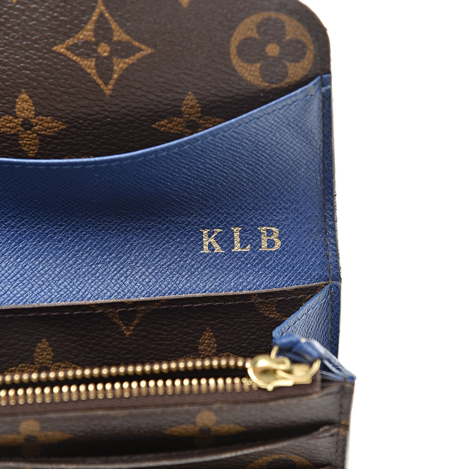 Louis Vuitton Monogram Emilie Wallet Blue 7 of 21