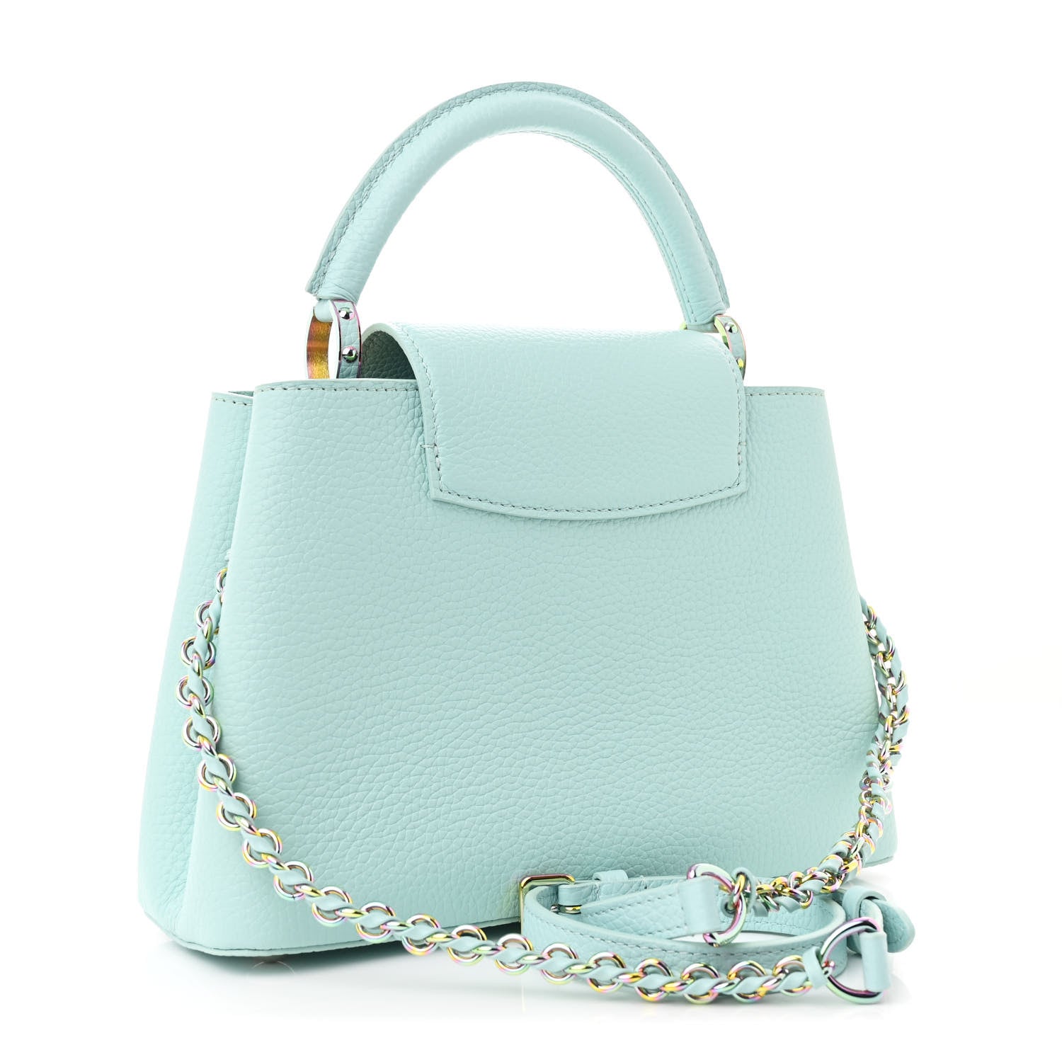 Louis Vuitton Taurillon Capucines BB Topaz Blue 3 of 11