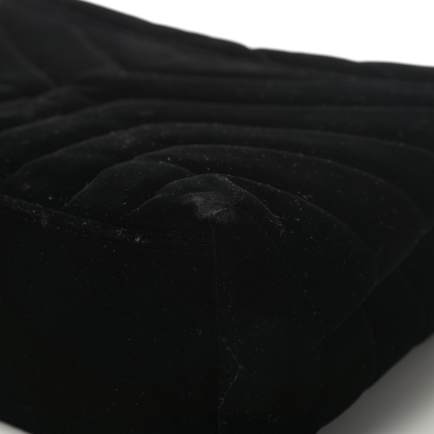 Saint Laurent Velvet Y Quilted Monogram Small Loulou Chain Satchel Black 11 of 17