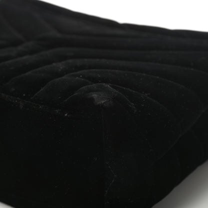 Saint Laurent Velvet Y Quilted Monogram Small Loulou Chain Satchel Black 11 of 17