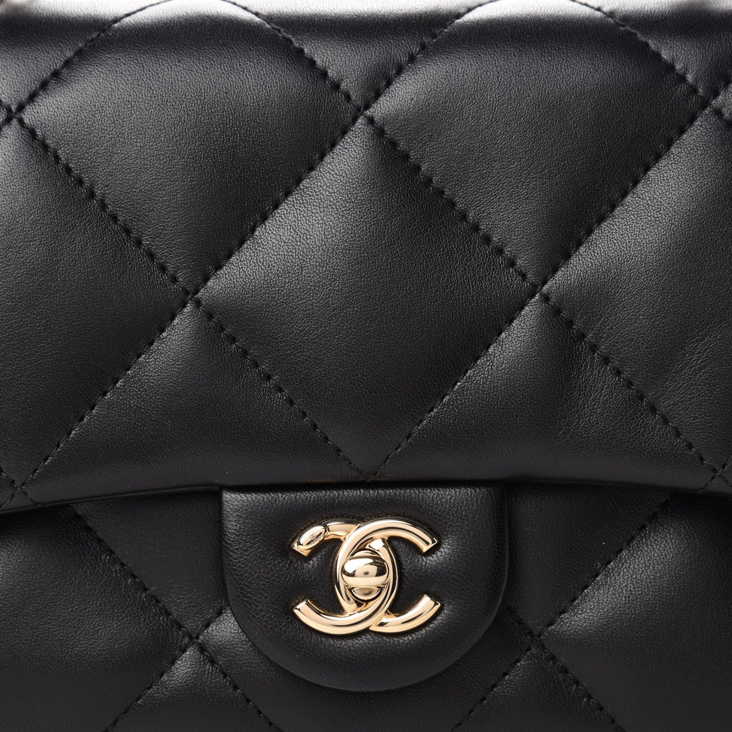 Chanel Lambskin Quilted Easy Carry Flap Black 10 of 11