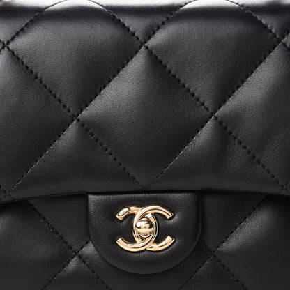 Chanel Lambskin Quilted Easy Carry Flap Black 10 of 11