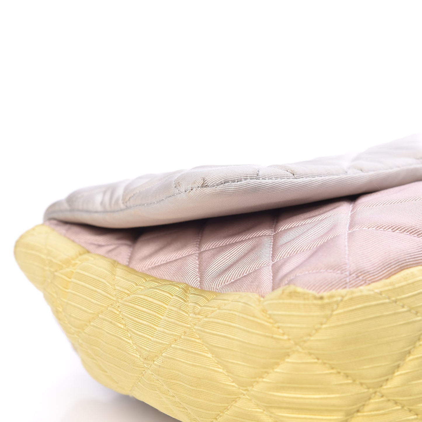 Grosgrain Satin Tri-Color 2.55 Reissue Flap Grey Pink Gold