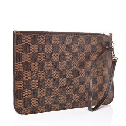 Louis Vuitton Damier Ebene Neverfull MM GM Pochette 3 of 9