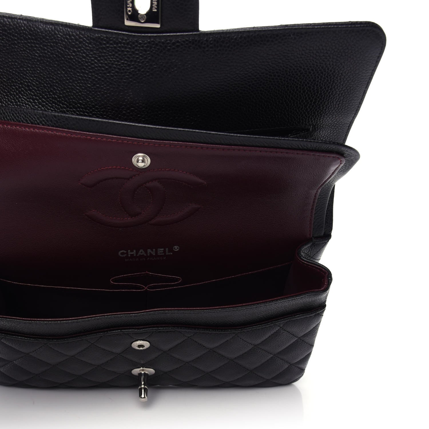 Chanel Caviar Quilted Medium Double Flap Black 5 of 9