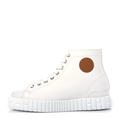 Hermes Calfskin Womens Climb Sneakers 37 White 1 of 11