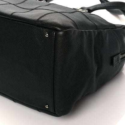 Chanel Caviar Square Stitched Large Tote Black 12 of 12