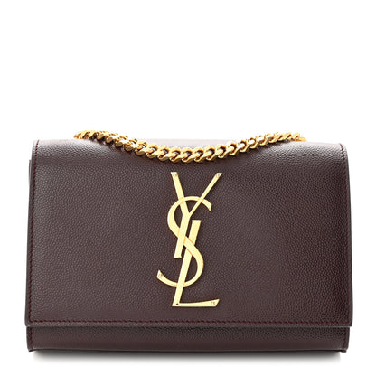 Saint Laurent Grain De Poudre Small Monogram Kate Satchel Armaranto 1 of 9