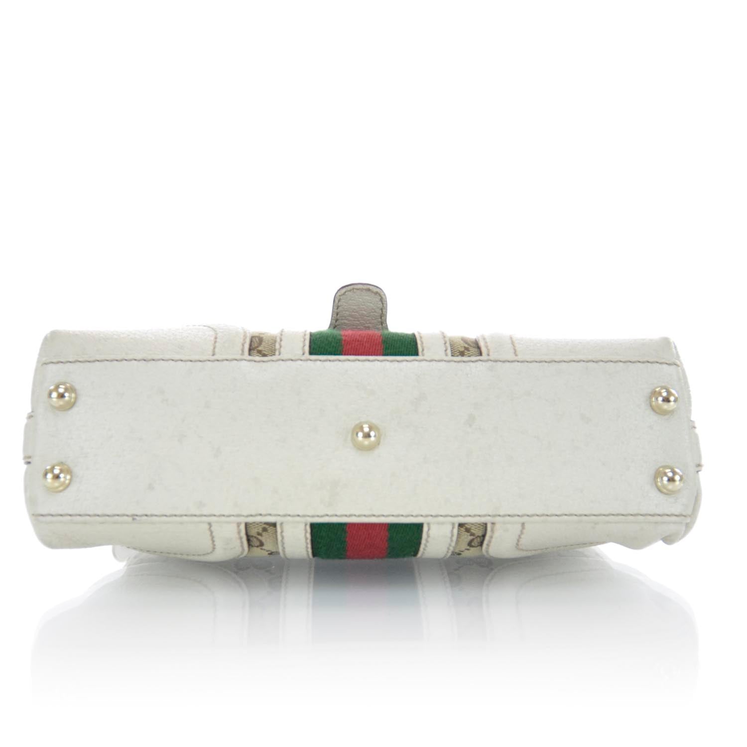 Gucci Monogram Treasure Flap Ivory 5 of 12