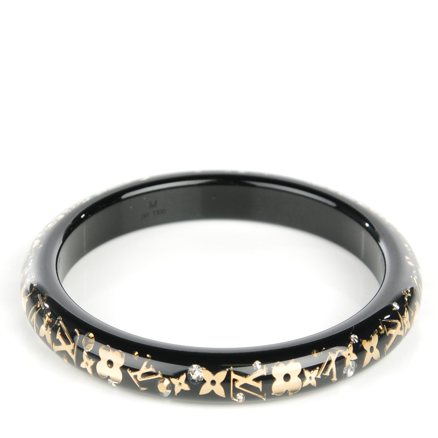Resin Swarovski Medium Inclusion Bracelet PM Black