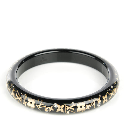 Louis Vuitton Resin Swarovski Medium Inclusion Bracelet PM Black 2 of 4