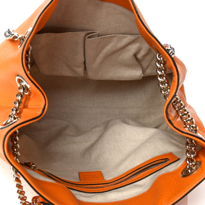Gucci Pebbled Calfskin Medium Soho Chain Shoulder Bag Curcuma 9 of 9