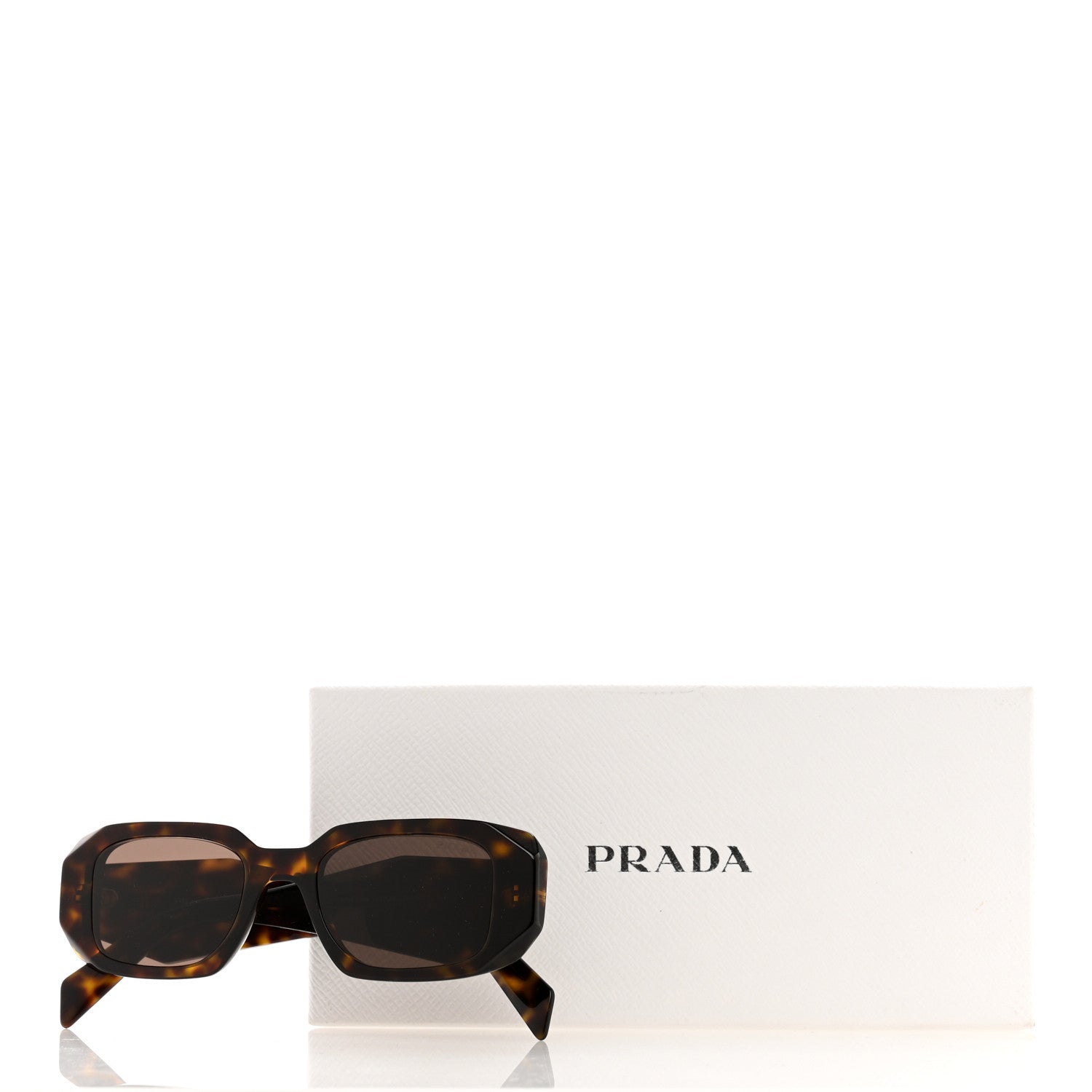 Prada Acetate Symbole Sunglasses SPR 17W Havana 7 of 7