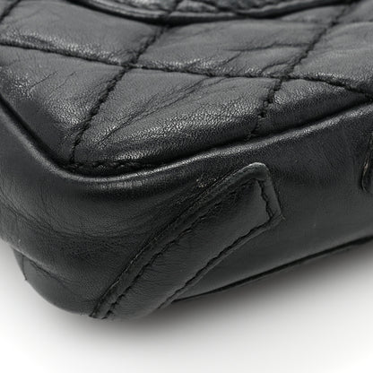 Chanel Aged Calfskin Quilted Cambon Pochette Black 10 of 11