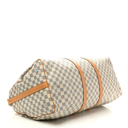 Louis Vuitton Damier Azur Keepall Bandouliere 55 4 of 15