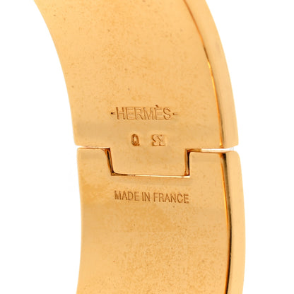 Hermes Enamel Wide Clic Clac H Bracelet PM Vert Aqua 4 of 5