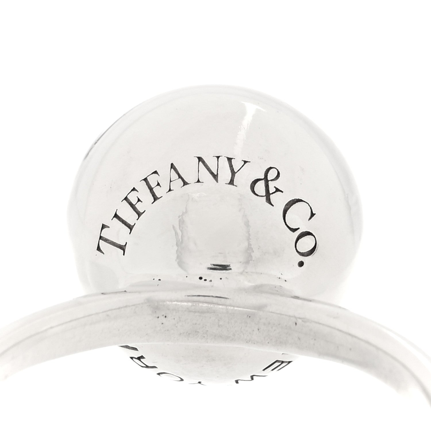 Tiffany Sterling Silver 12mm Hardwear Ball Ring 54 7 4 of 5