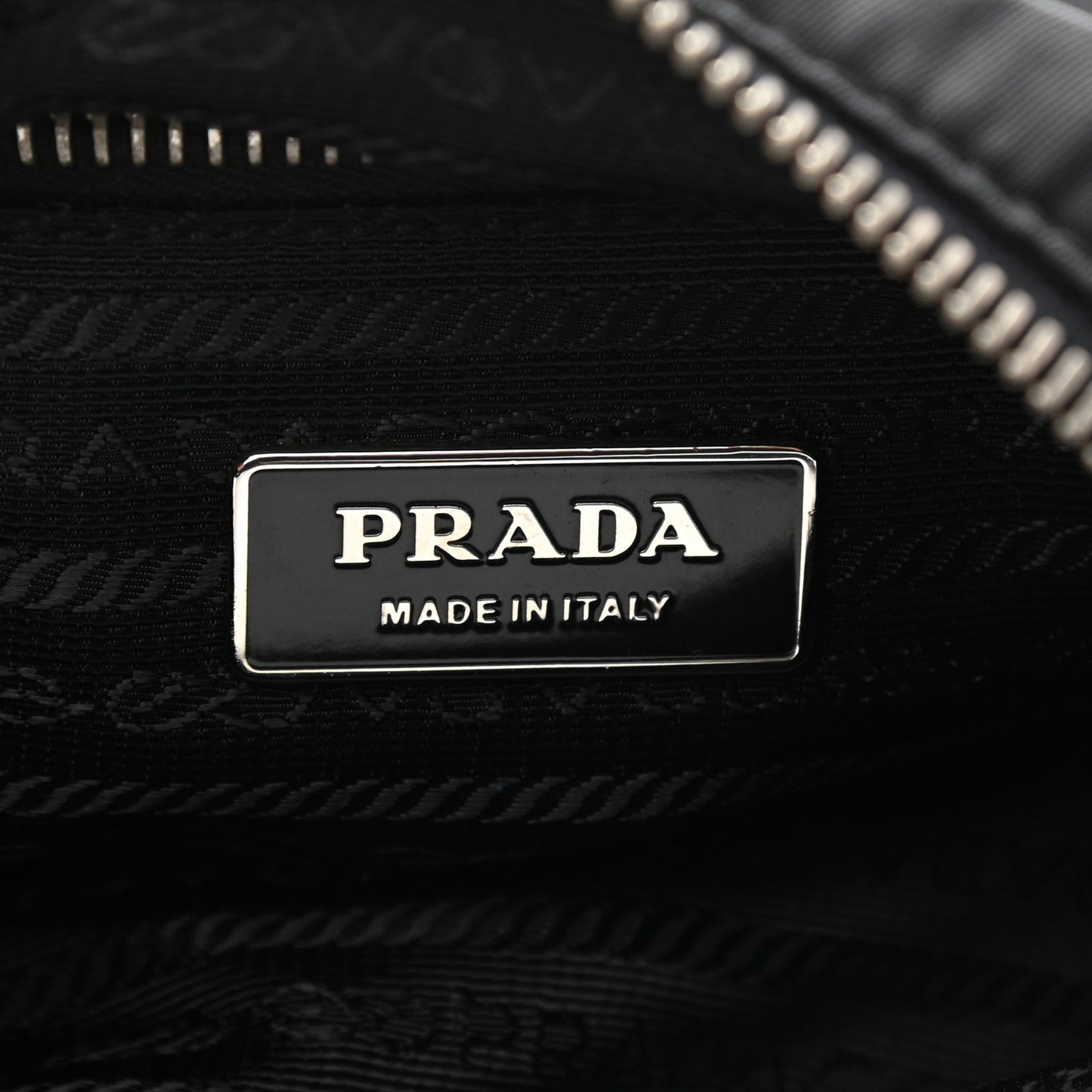 Tessuto Nylon Saffiano Sacca Shoulder Bag Black