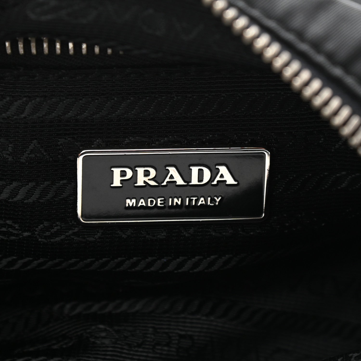 Prada Tessuto Nylon Saffiano Sacca Shoulder Bag Black 6 of 10