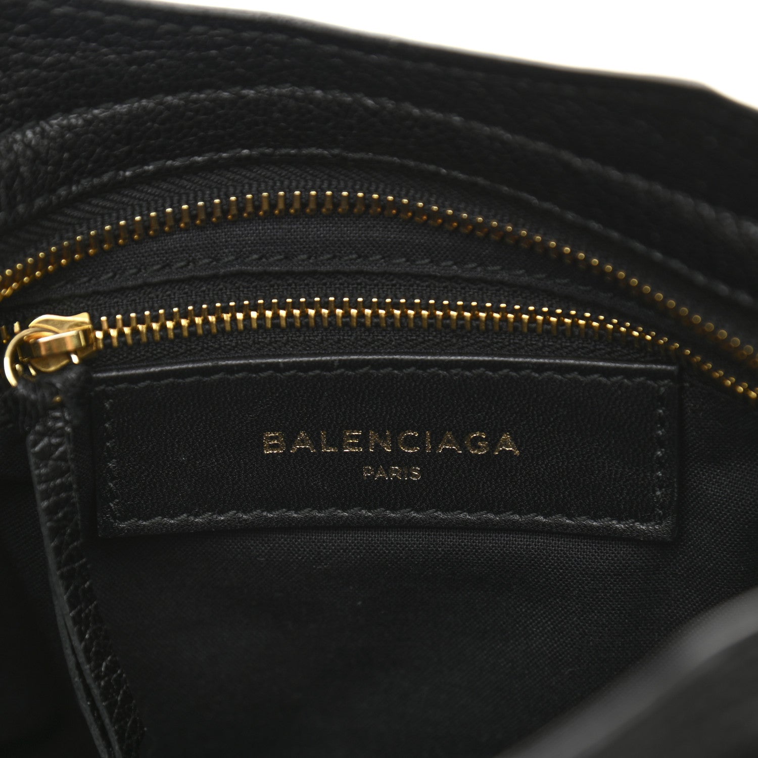 Balenciaga Chevre Gold Metallic Edge Hardware Mini City Black 6 of 10