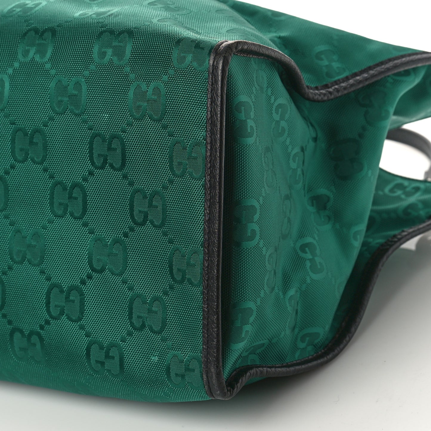 Econyl Nylon Monogram Large Off The Grid Tote Bag Scrabble Green Black