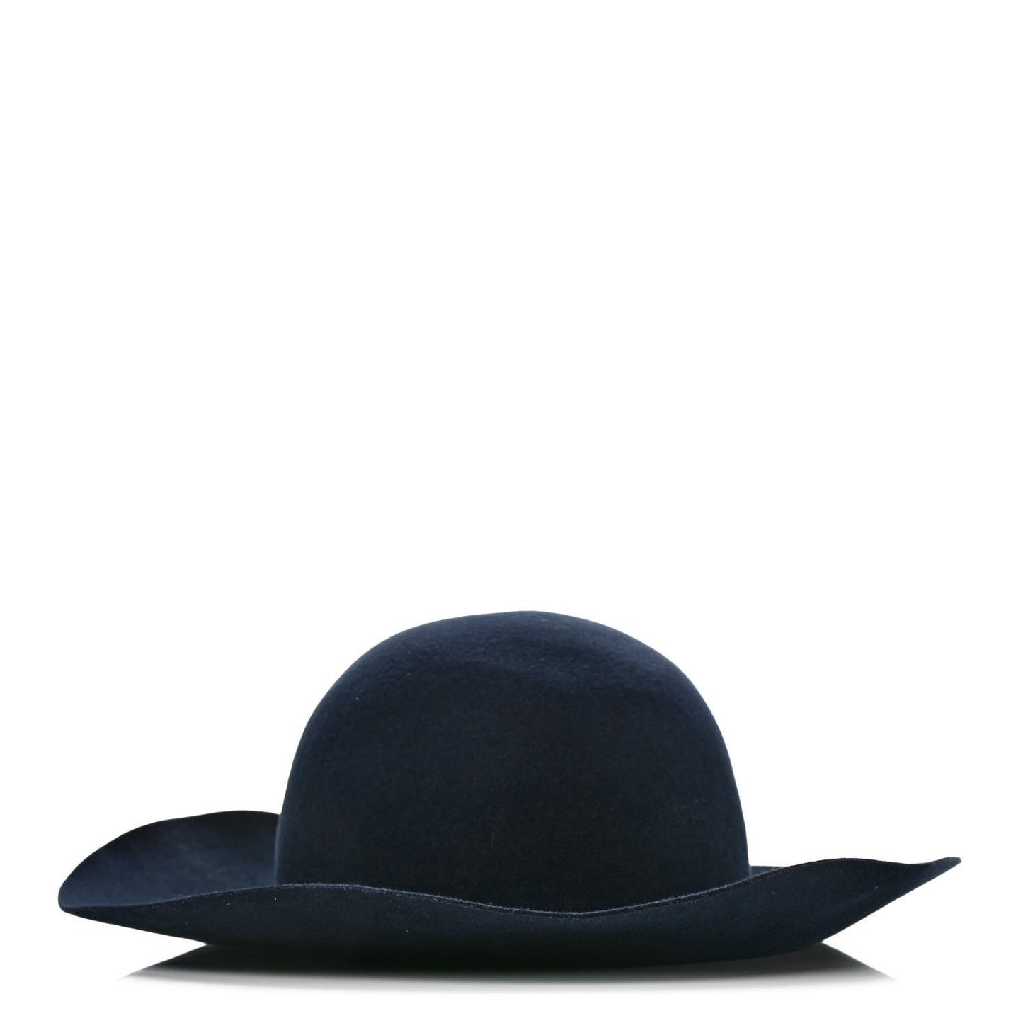 Rabbit Felt Lambskin Vicky Hat 59 Bleu Nuit