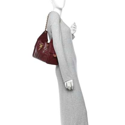 Chanel Caviar Quilted Small Chanel 25 Handbag Burgundy 2 of 10