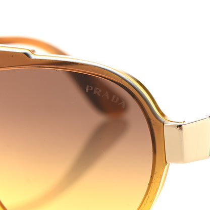 Prada Aviator Sunglasses SPR 01U Light Brown 7 of 8