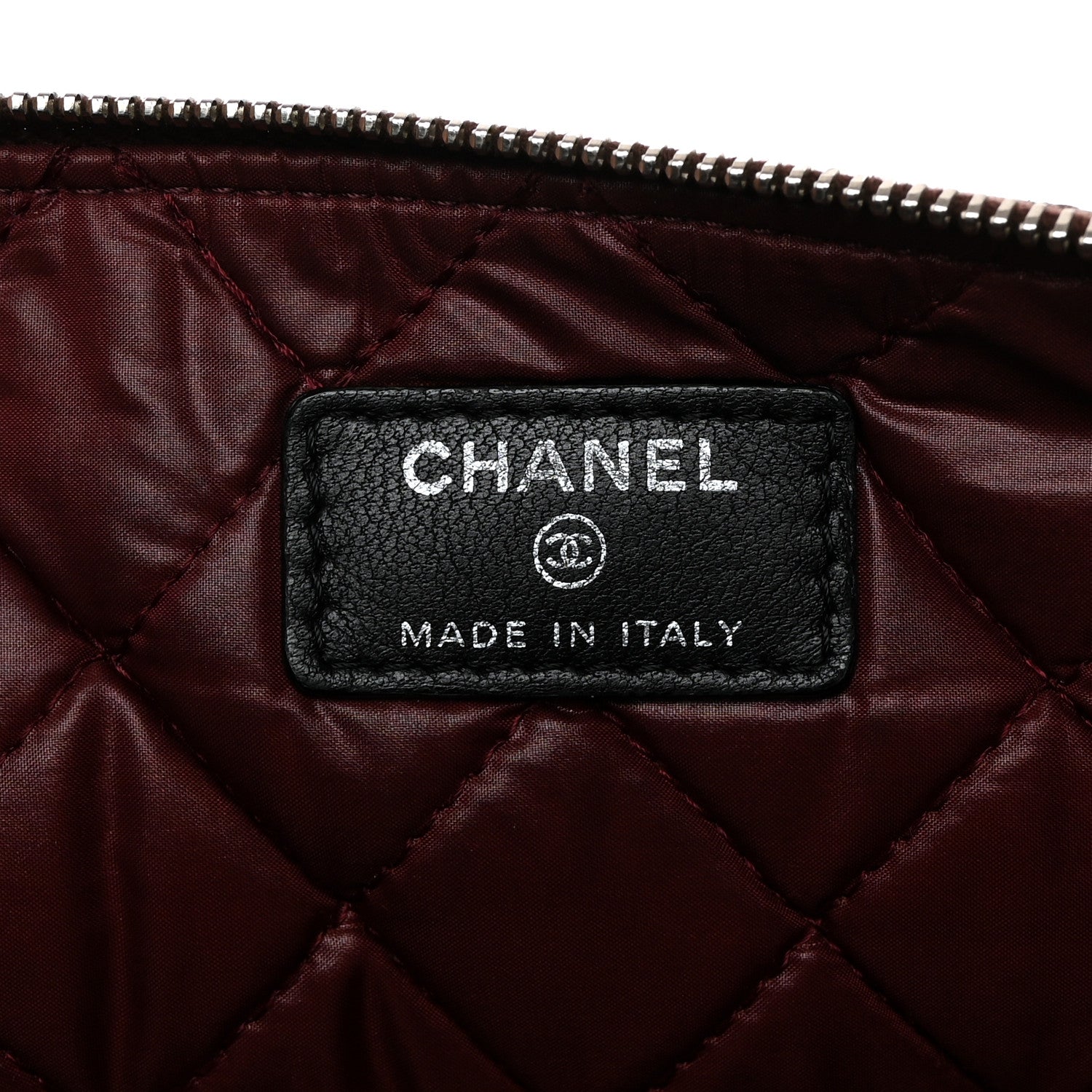 Chanel Lambskin Quilted Large Cosmetic Case Black 6 of 7