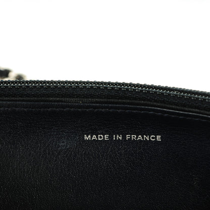 Chanel Caviar Quilted Wallet On Chain WOC Navy Blue 7 of 9