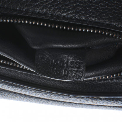 Celine Drummed Leather Suede Large Trapeze Black 6 of 7