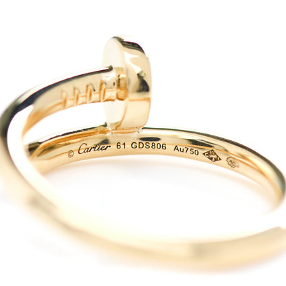 Cartier 18K Yellow Gold Juste Un Clou Ring 61 9.5 4 of 4