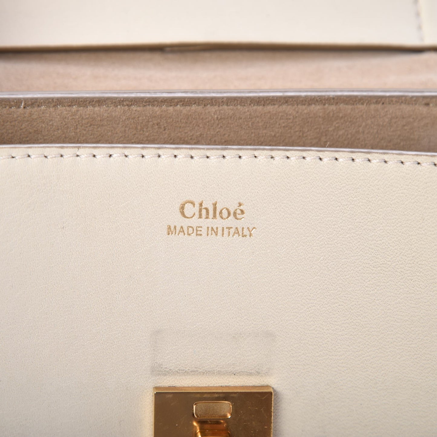 Calfskin Perforated Mini Drew Shoulder Bag White